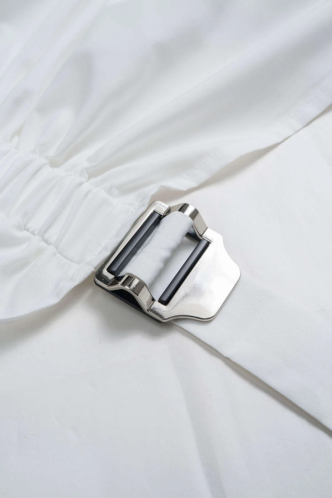 Ruched Drawstring Long-Sleeve Shirt - Image 5