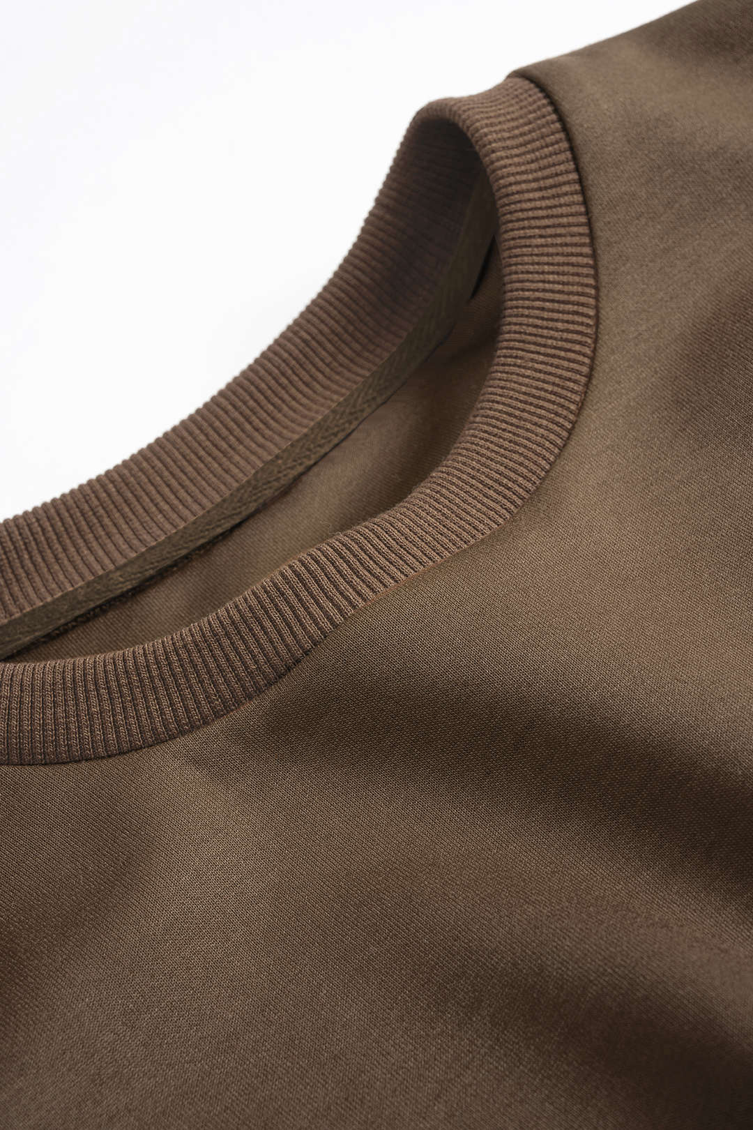 Contrast Asymmetrical Round Neck Sweatshirt - Image 3