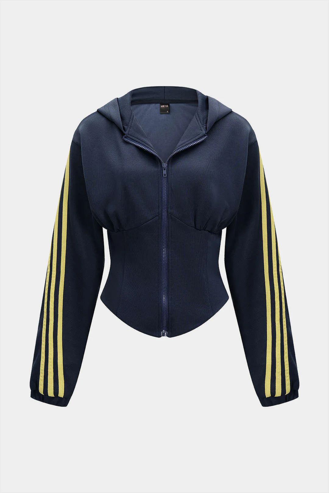 Contrast Zipper Hoodie - Image 2