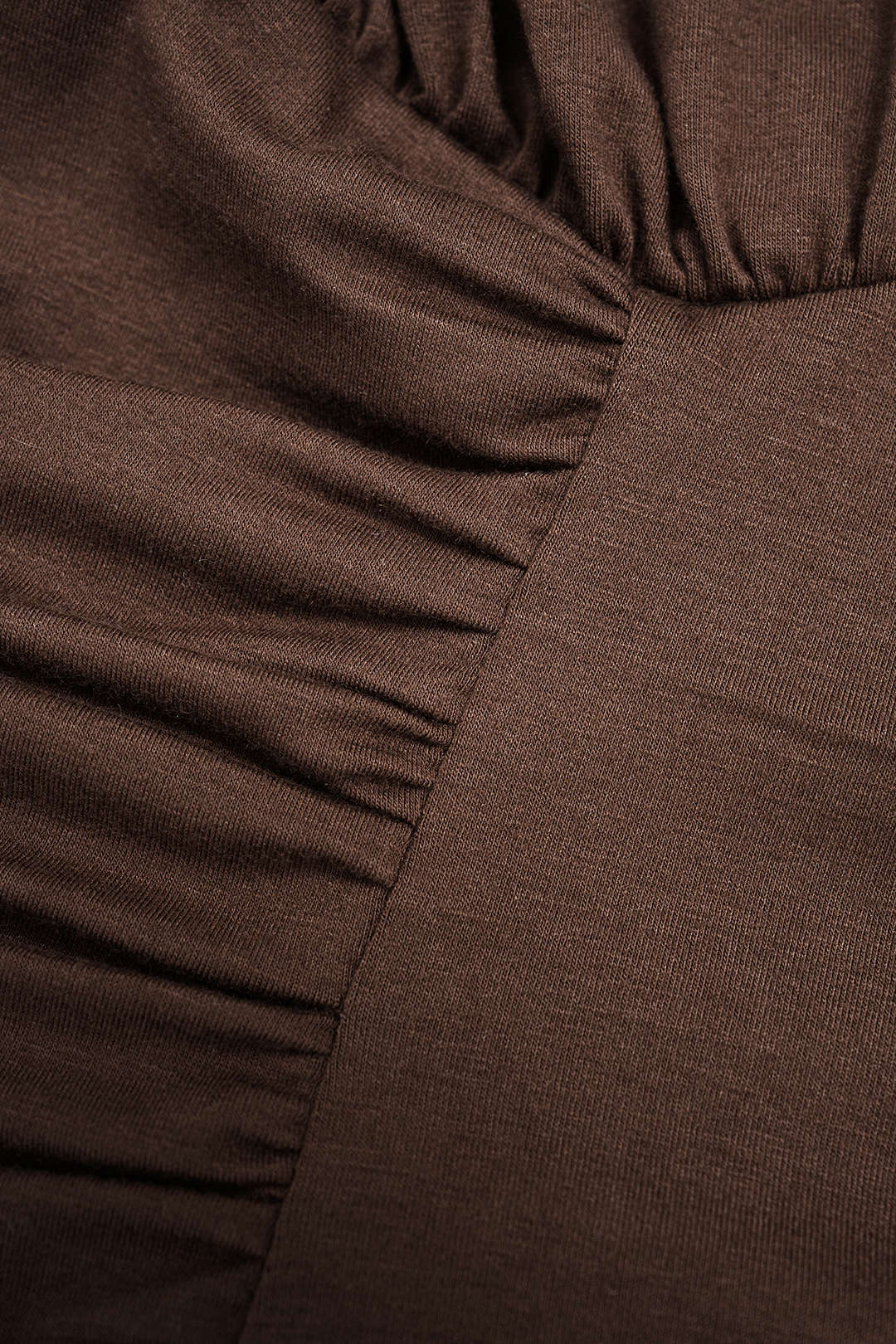 Plus Size Round Neck Ruched Long-Sleeve Top - Image 4