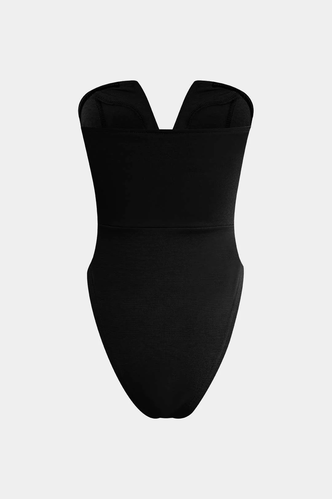 Basic V-neck Strapless Bodysuit - Image 10