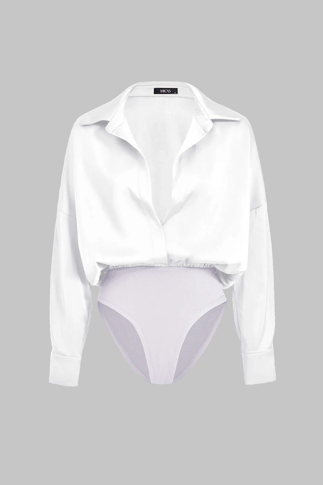Patchwork Satin Bodysuit - Image 12