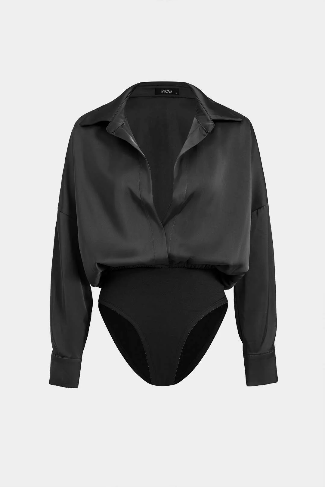 Patchwork Satin Bodysuit - Image 16