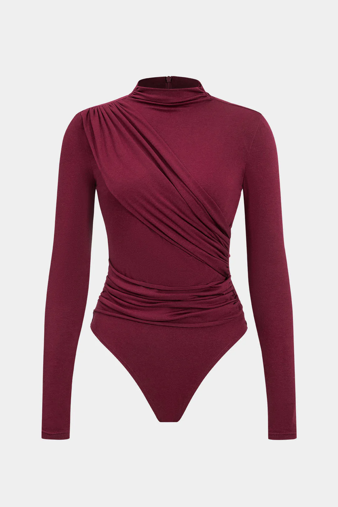 Ruched Long Sleeve Bodysuit