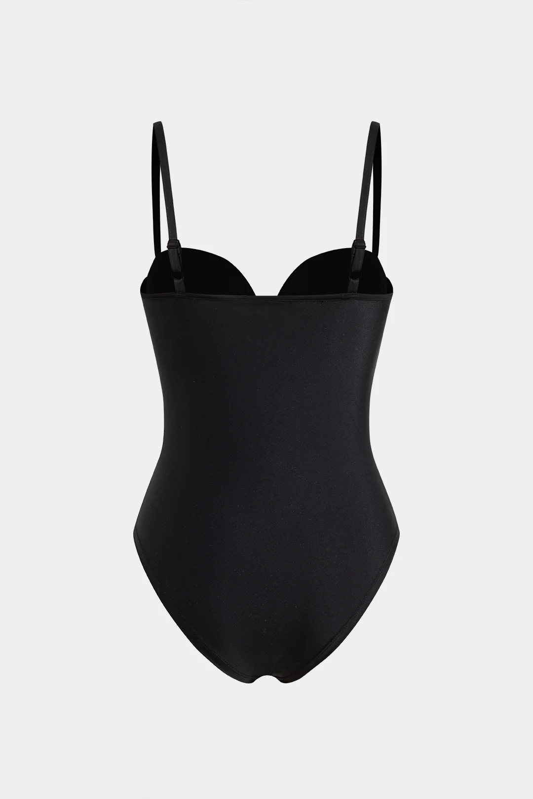 Solid Bustier Slip Bodysuit - Image 2