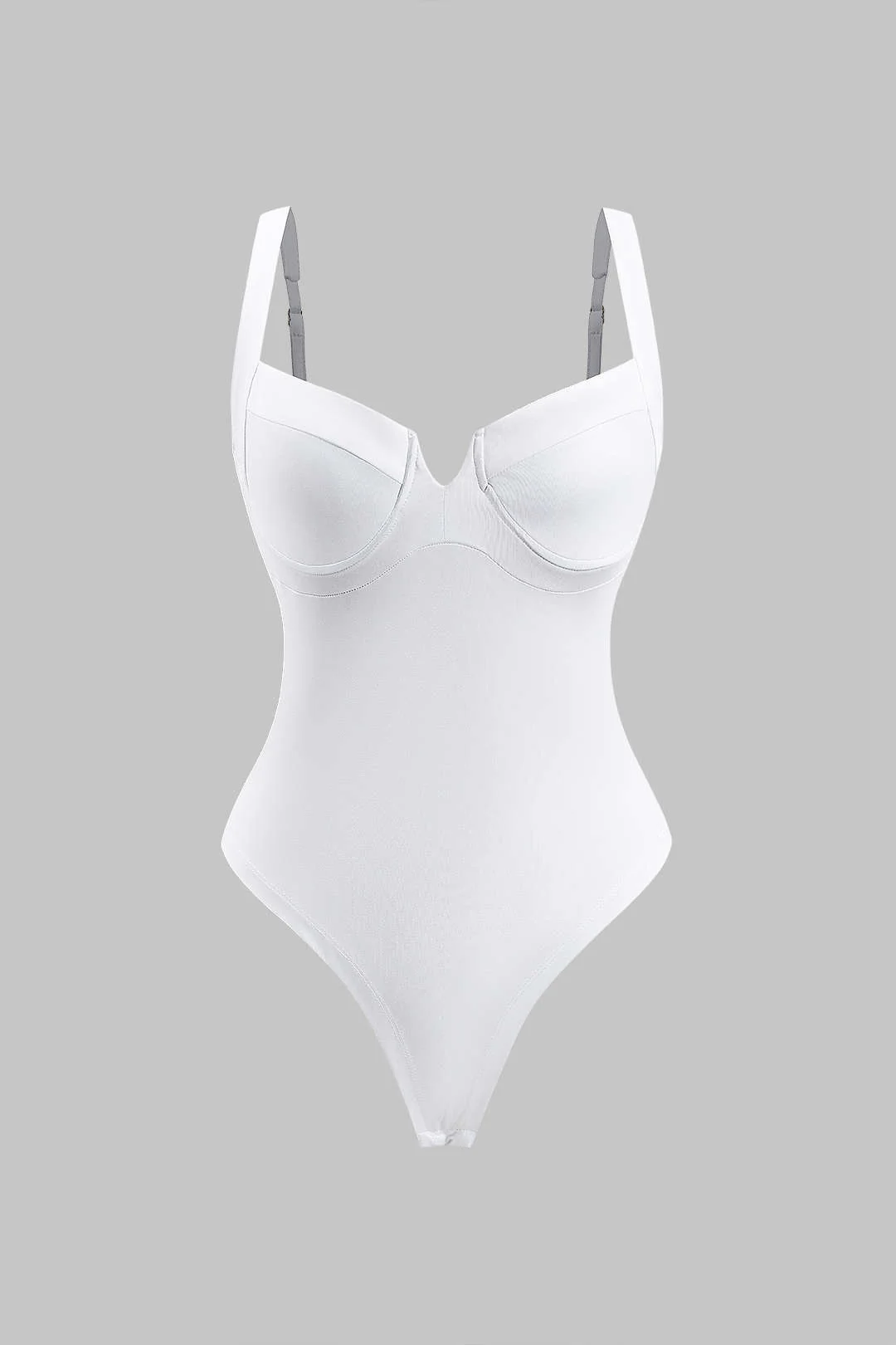 Solid Bustier Sleeveless Bodysuit