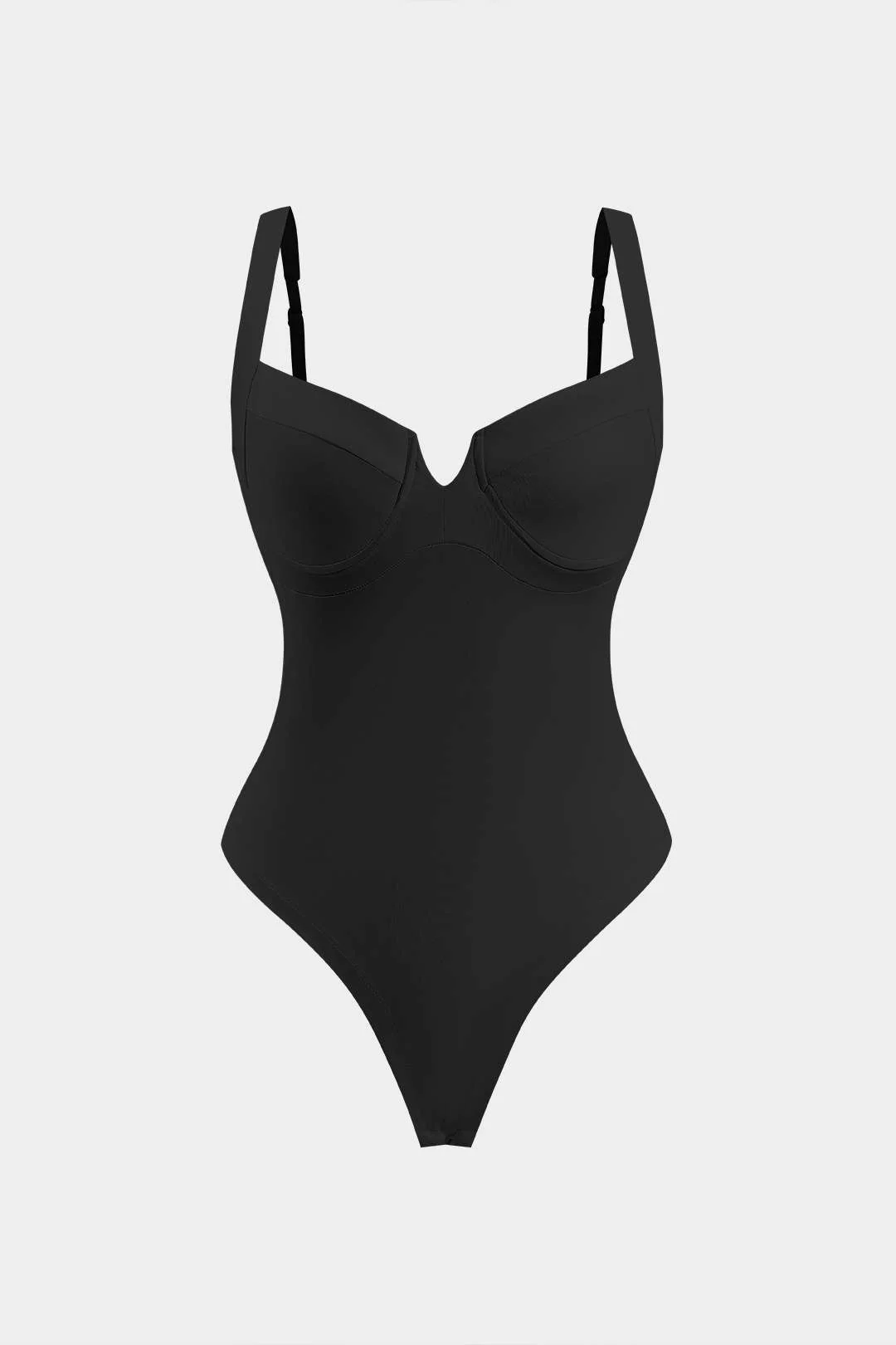 Solid Bustier Sleeveless Bodysuit - Image 12