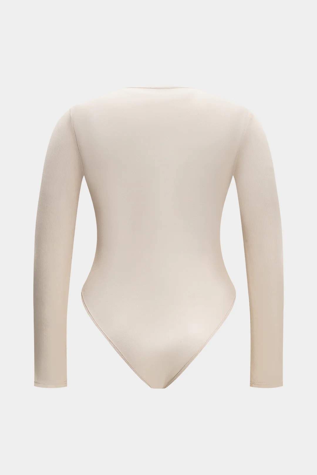 Plus Size Abstract Print Mesh Long Sleeve Bodysuit - Image 6