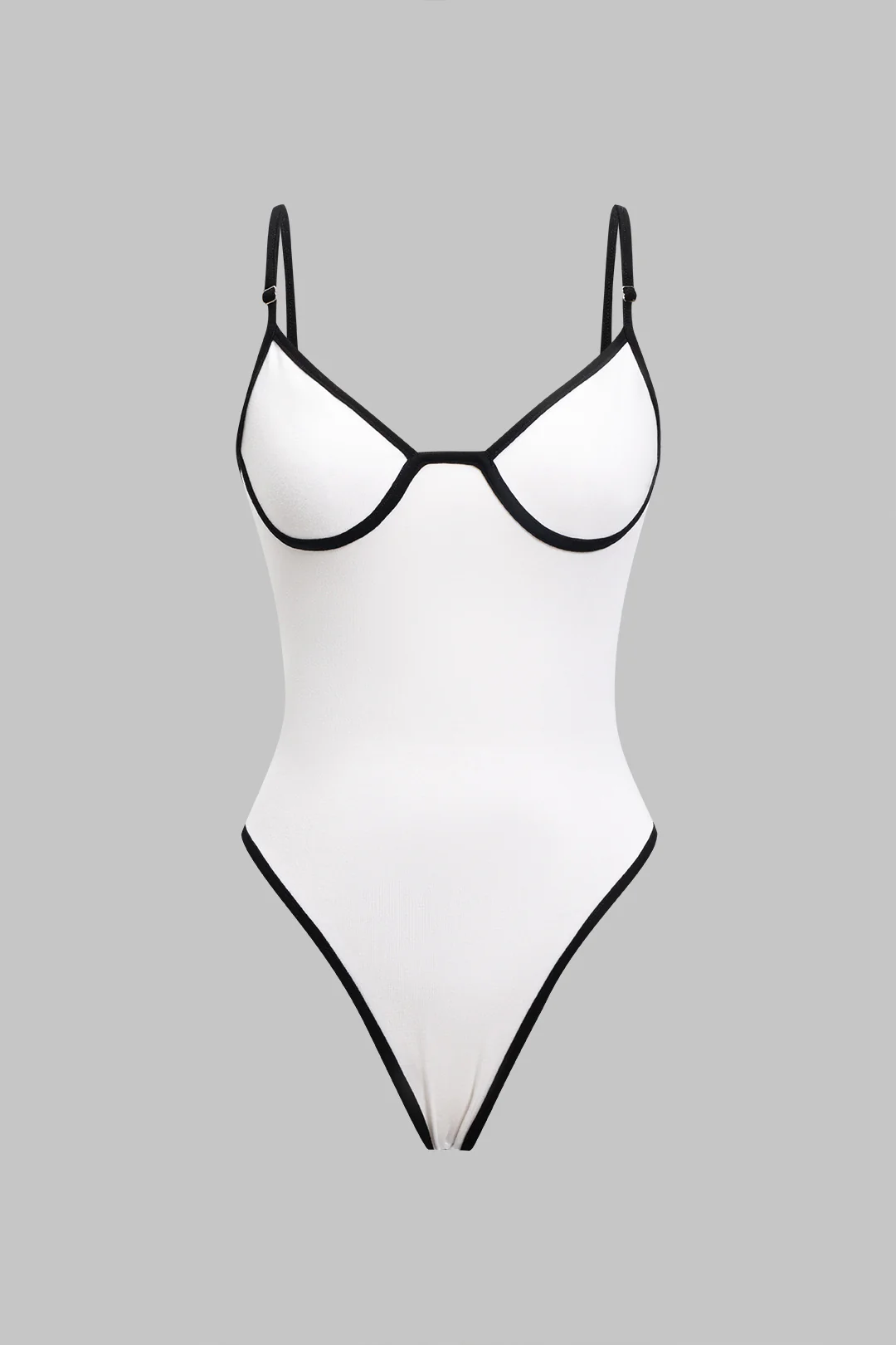 Contrast Binding Sleeveless Bodysuit