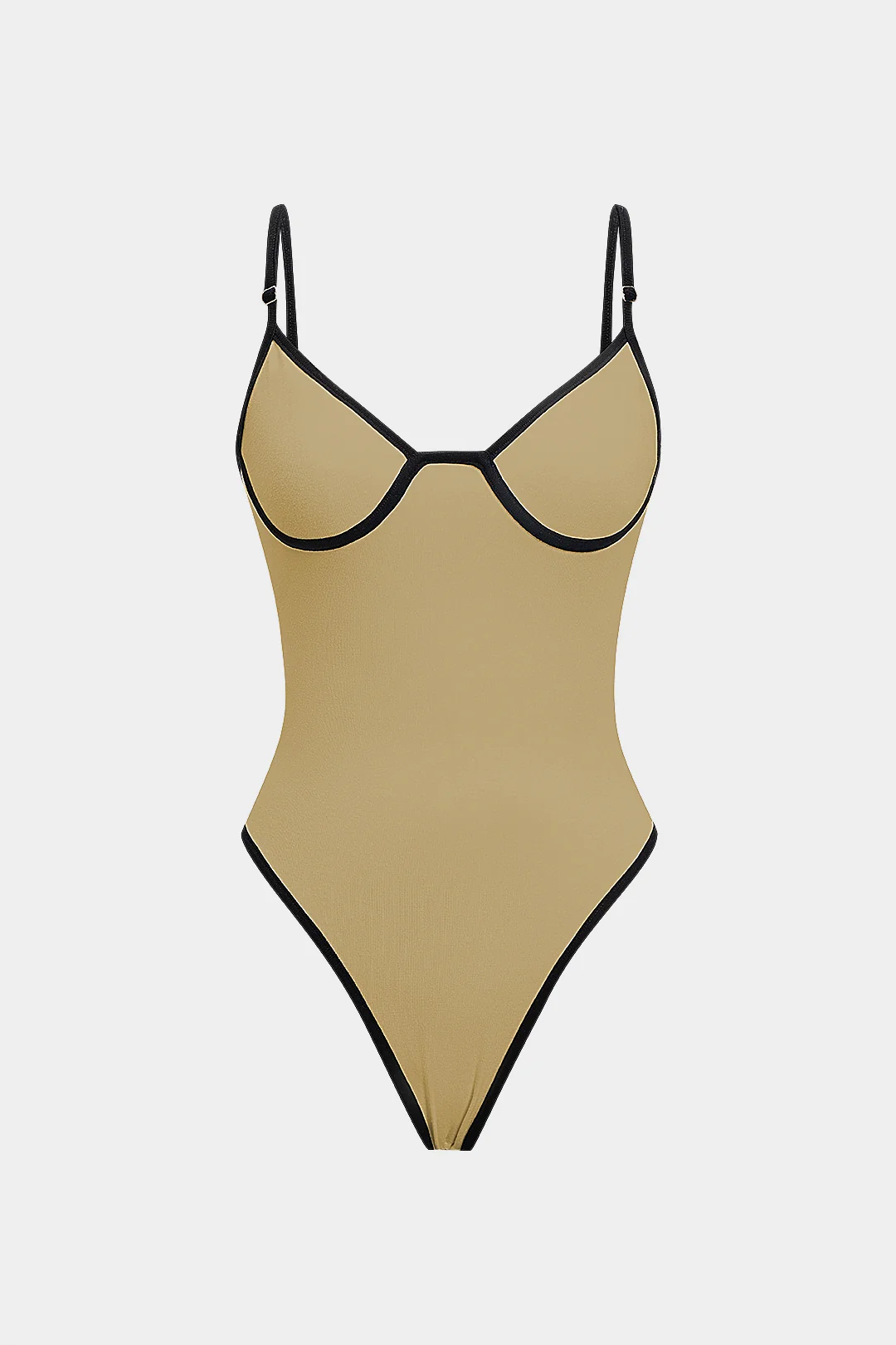 Contrast Binding Sleeveless Bodysuit - Image 6