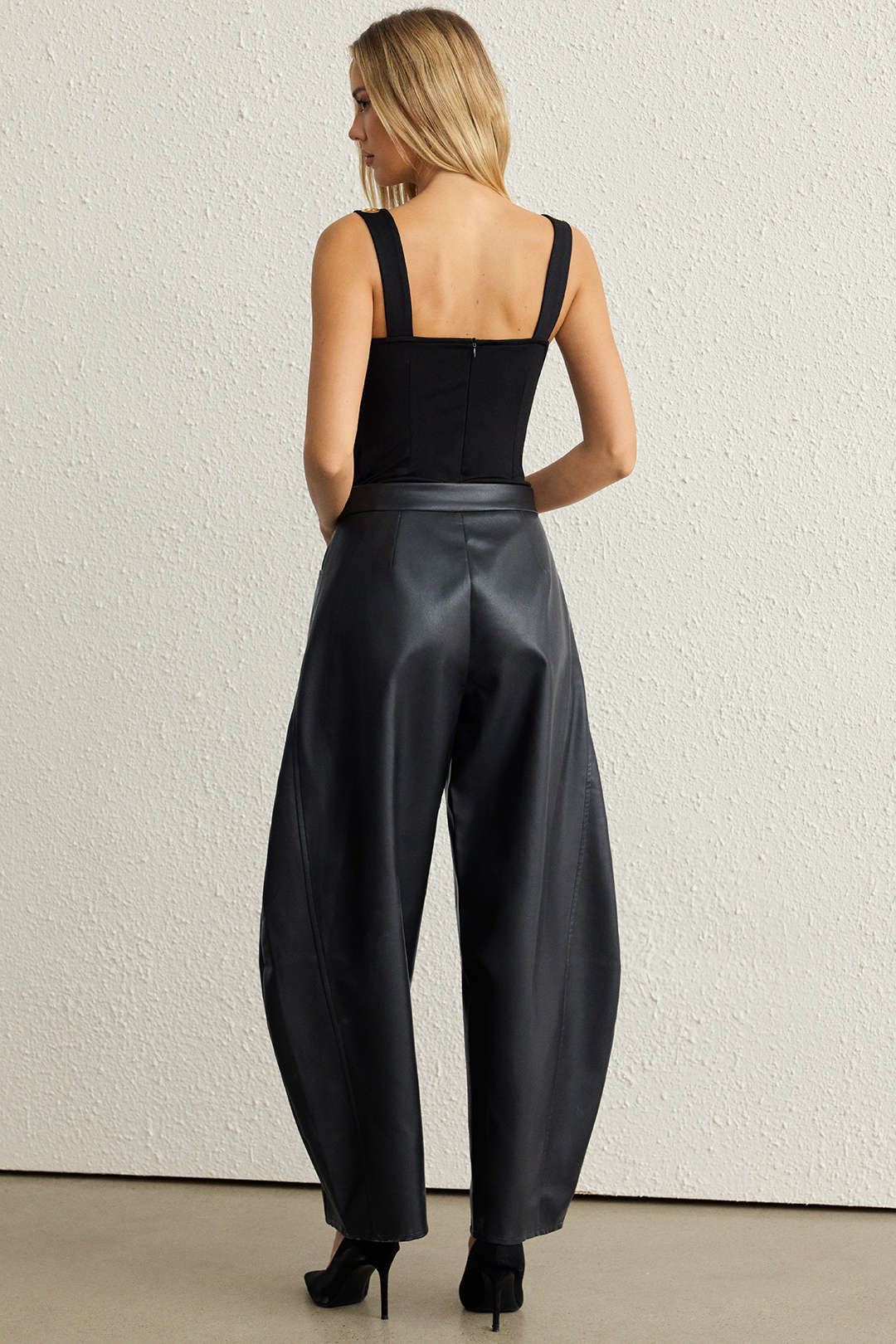Metallic Eyelet Tank Sleeveless Bodysuit - Image 8