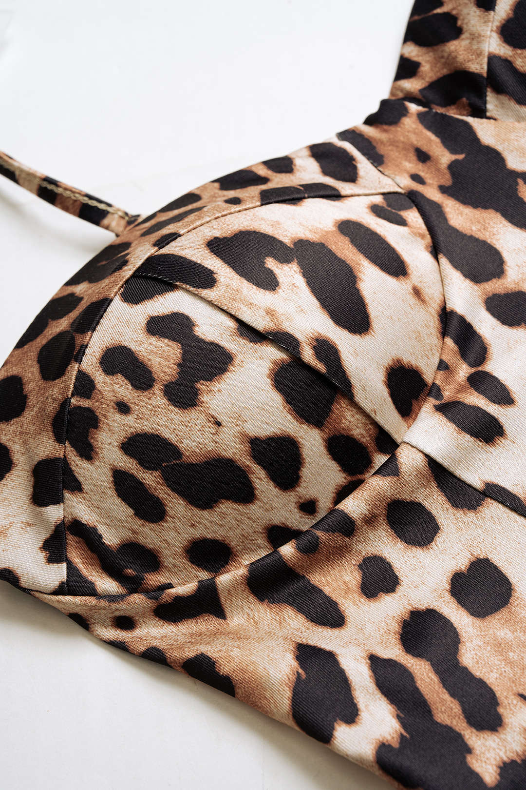 Leopard Print Slip Sleeveless Bodysuit - Image 3