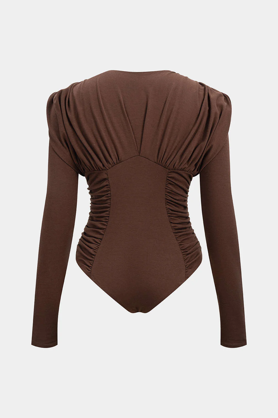 Ruched Long Sleeve Bodysuit - Image 2
