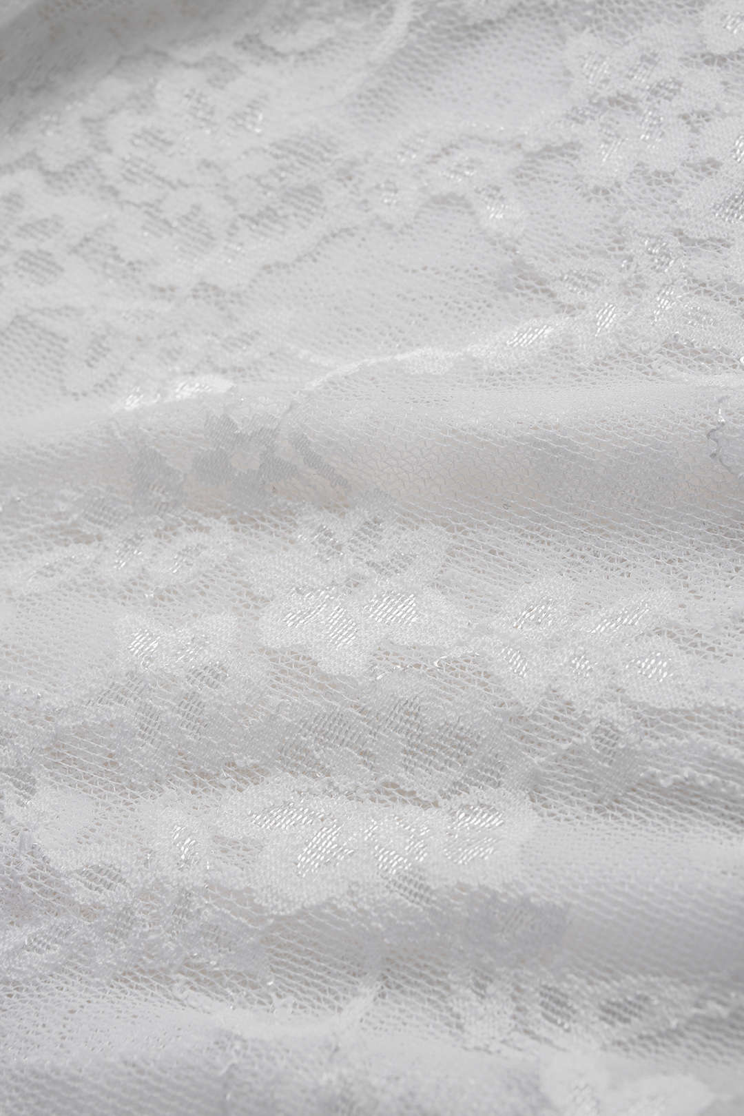 Lace Patchwork Round Neck Long Sleeve Bodysuit - Image 3