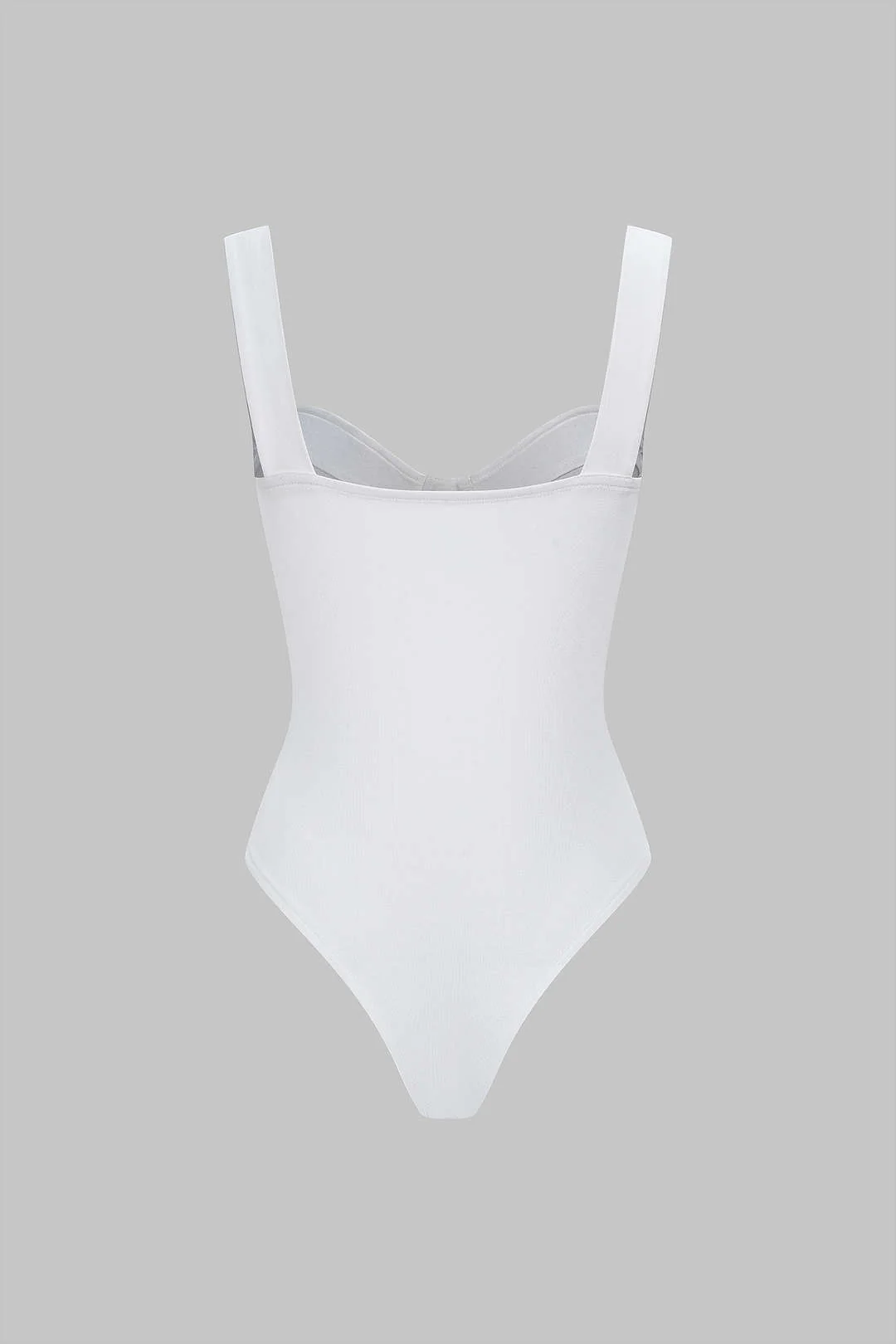 Solid Slip Sleeveless Bodysuit - Image 2
