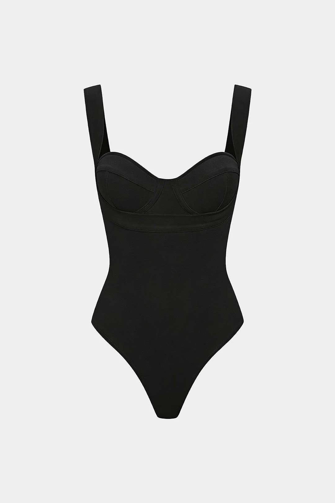 Solid Slip Sleeveless Bodysuit - Image 4