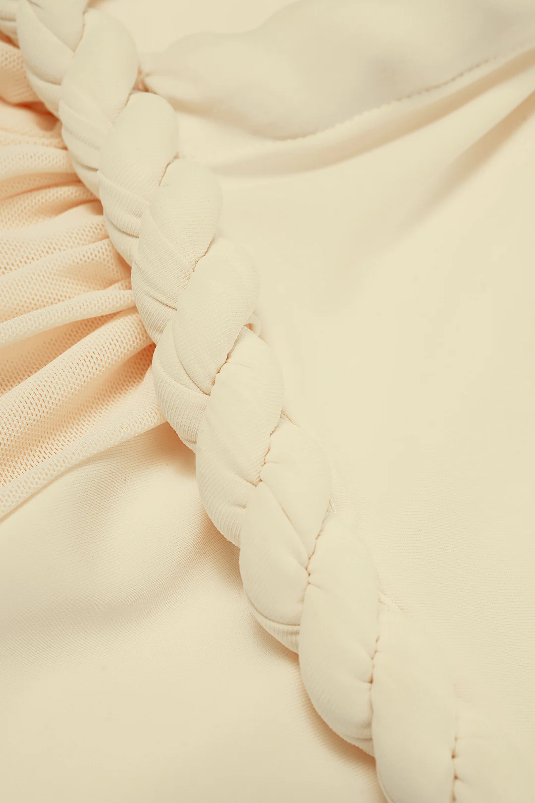 Asymmetrical Twist Knot Ruched Sleeveless Bodysuit - Image 3