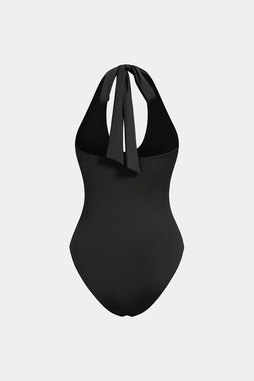 Halter V-Neck Tie-Up Backless Sleeveless Bodysuit - Image 2