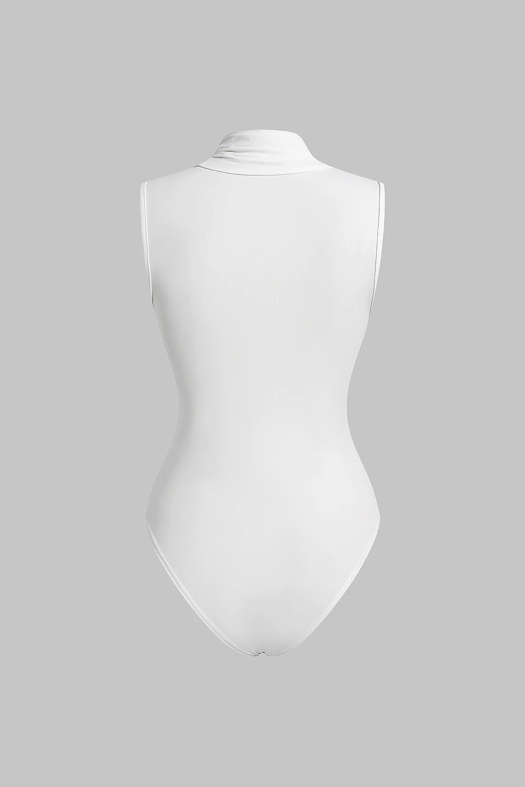 Twist Knot Hollow Out Sleeveless Bodysuit - Image 2