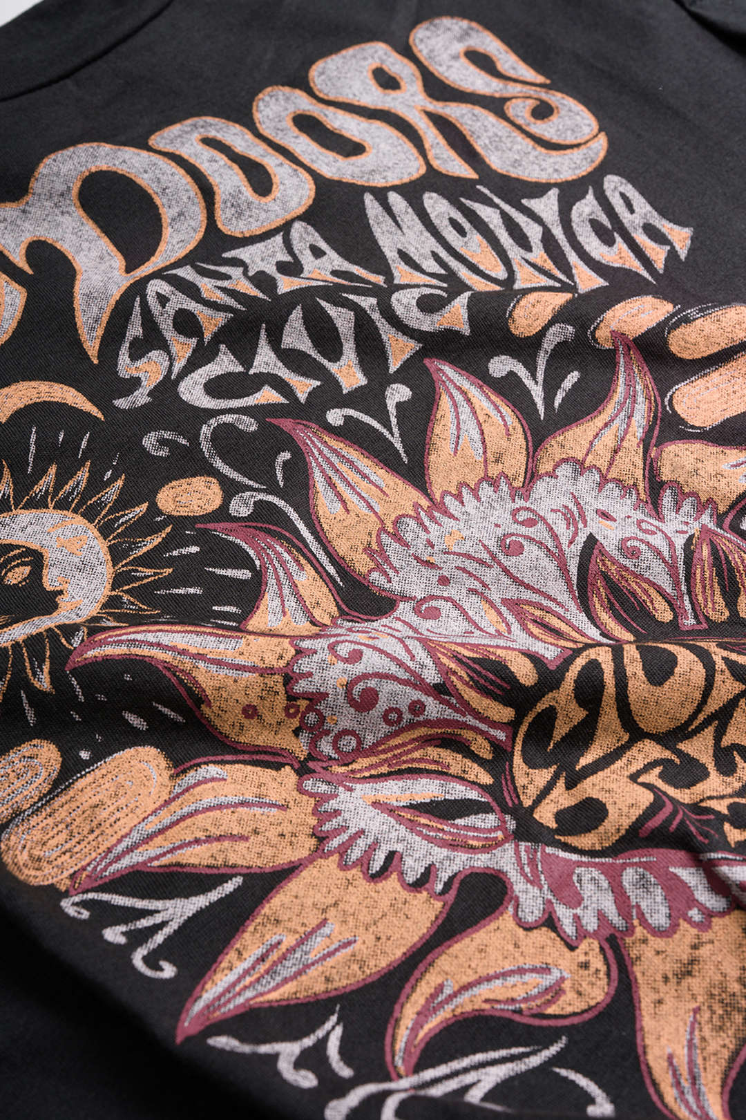 Flower Print Hem Knotted Short Sleeve T-Shirt - Image 7