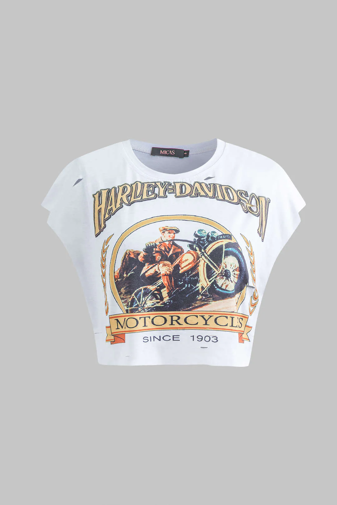 Motorbike Graphic Print Sleeveless T-Shirt - Image 10