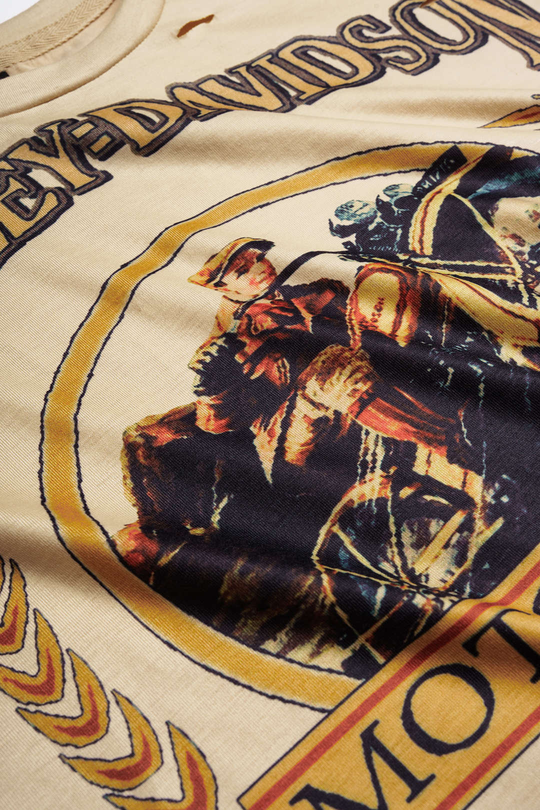 Motorbike Graphic Print Sleeveless T-Shirt - Image 4