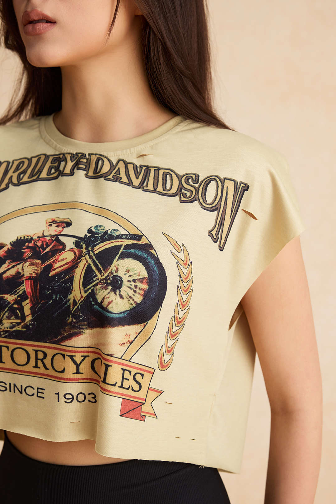 Motorbike Graphic Print Sleeveless T-Shirt - Image 8