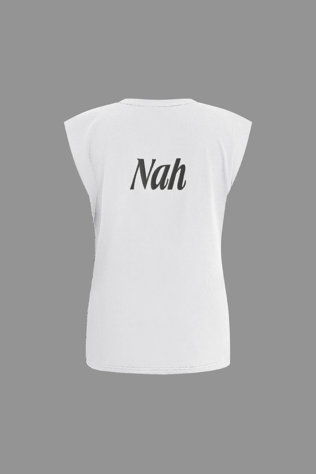 Letter Print Sleeveless T-shirt - Image 8