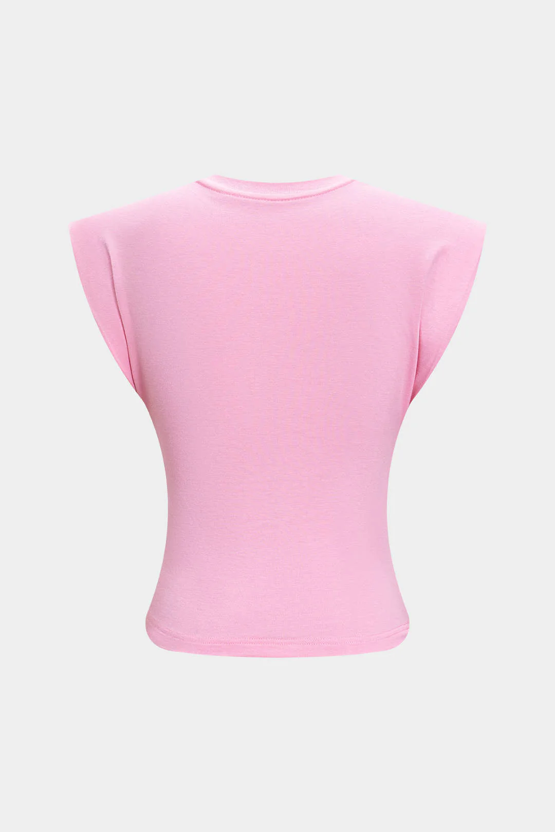 Solid Twist Round Neck T-Shirt - Image 17