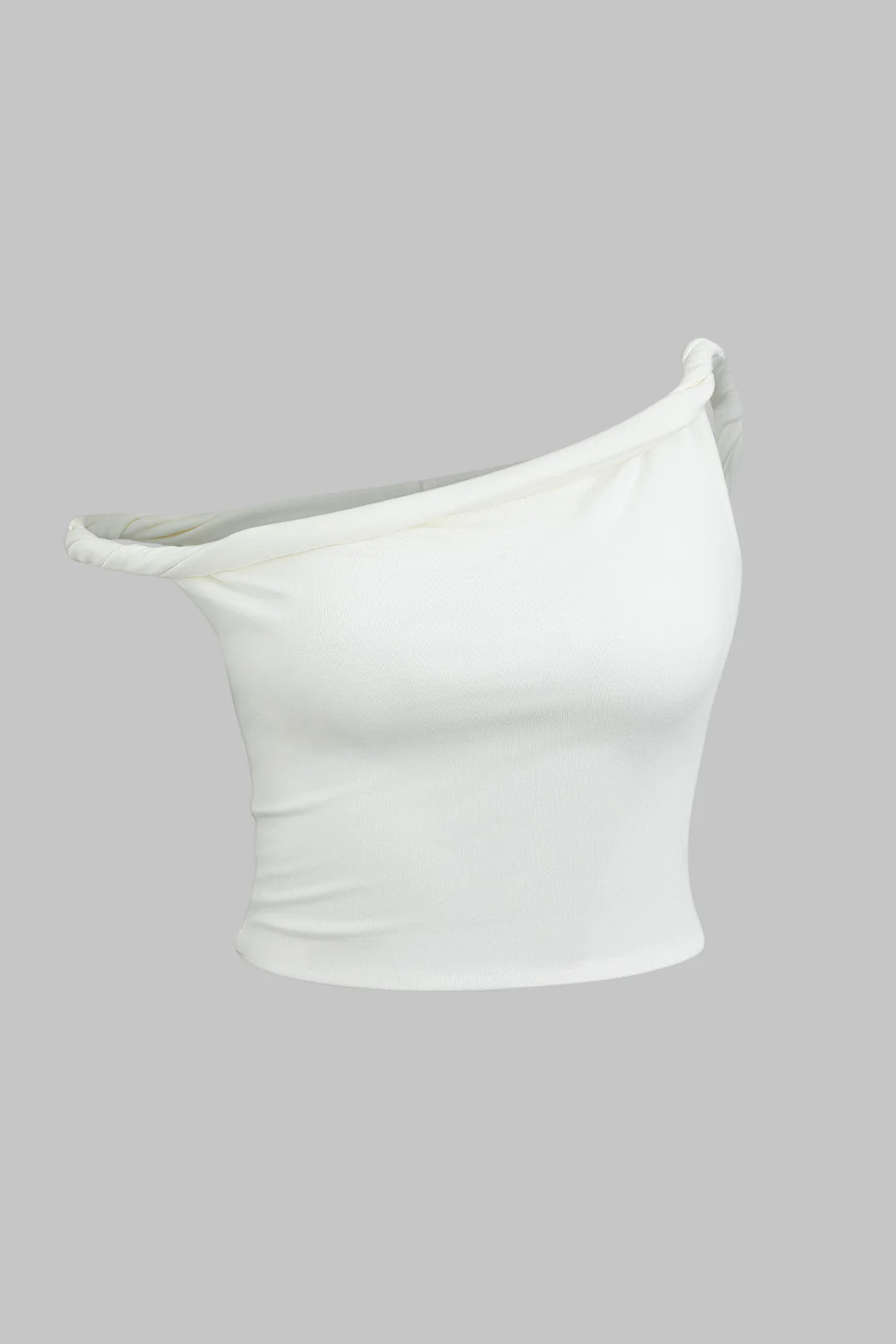 Plus Size Asymmetrical Twist Knot T-Shirt