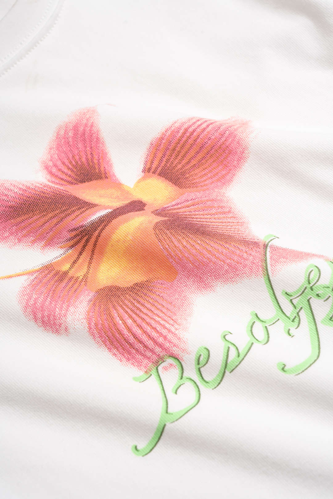 Floral Print Round Neck Short Sleeve T-Shirt - Image 3