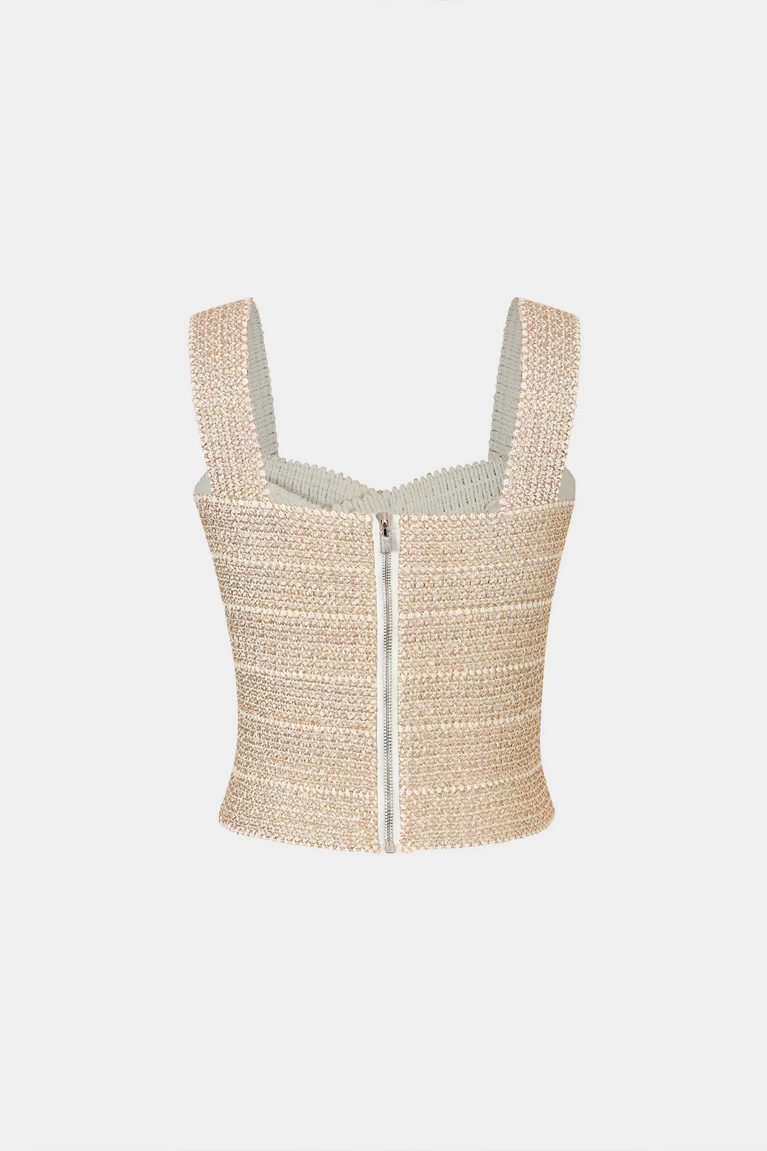 Zip Back Crop Bandage Tank Top - Image 5