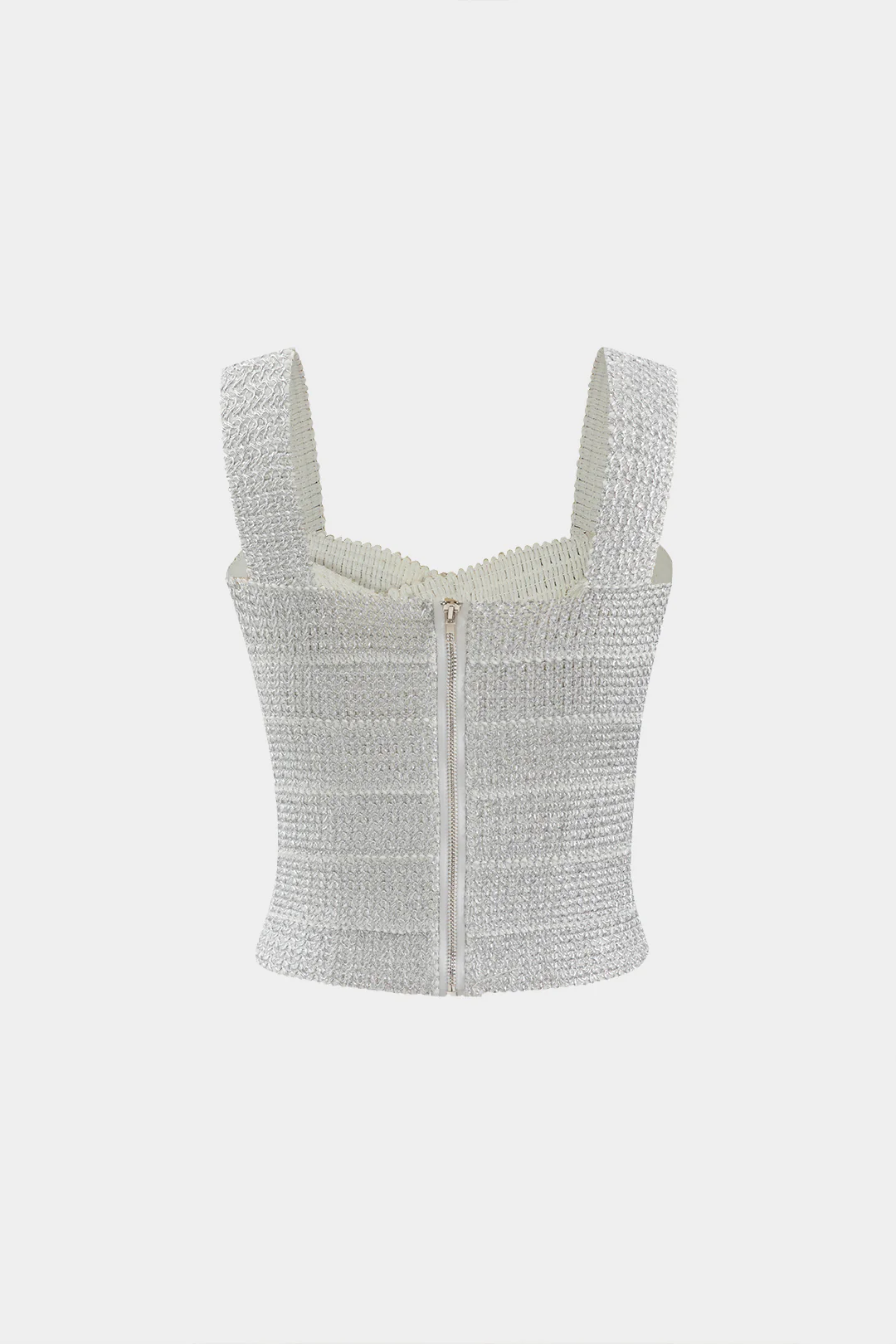 Zip Back Crop Bandage Tank Top - Image 9