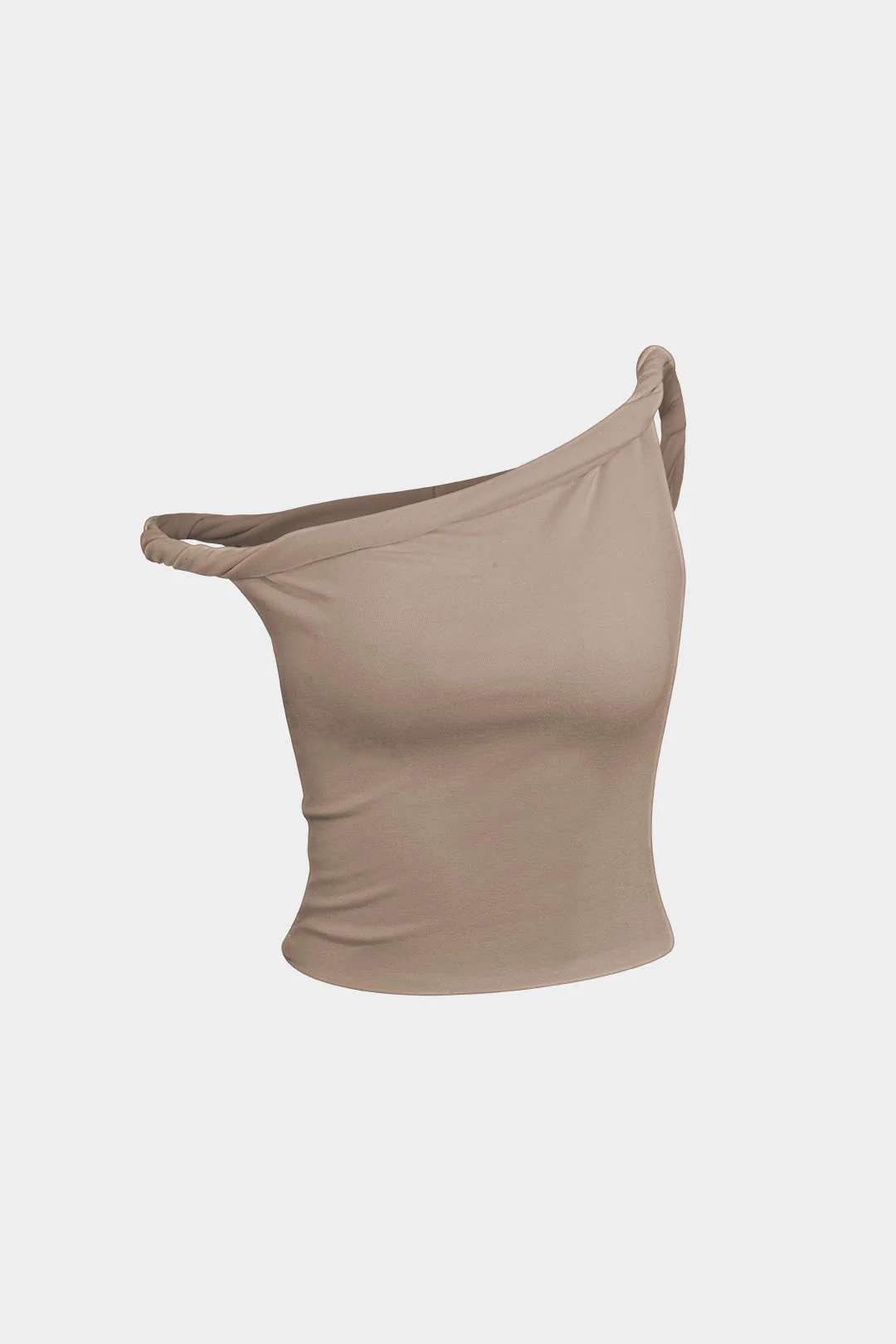 Basic Asymmetrical Twist Sleeveless Top - Image 13