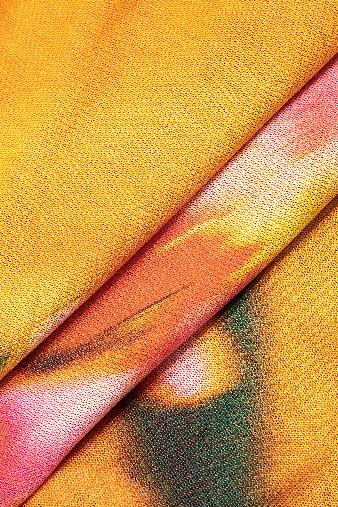 Lily Print Asymmetric Crop Tank Top - Image 4