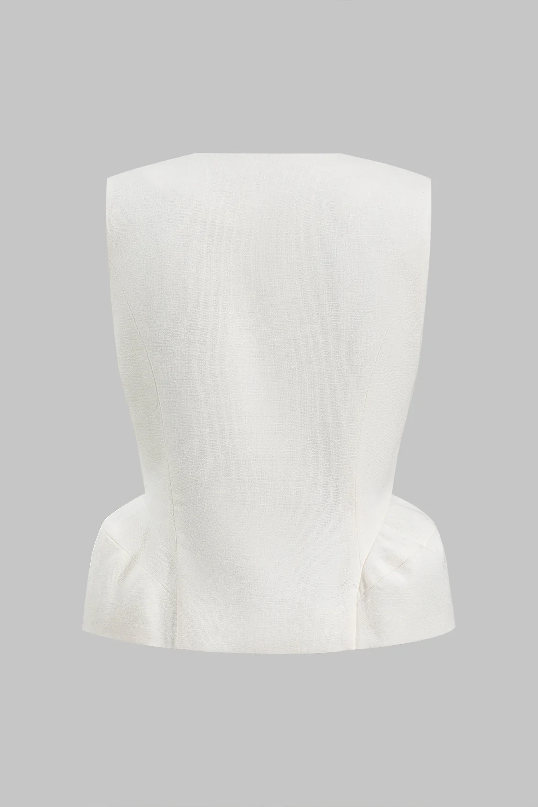 Linen Metallic Button Tank Top - Image 2