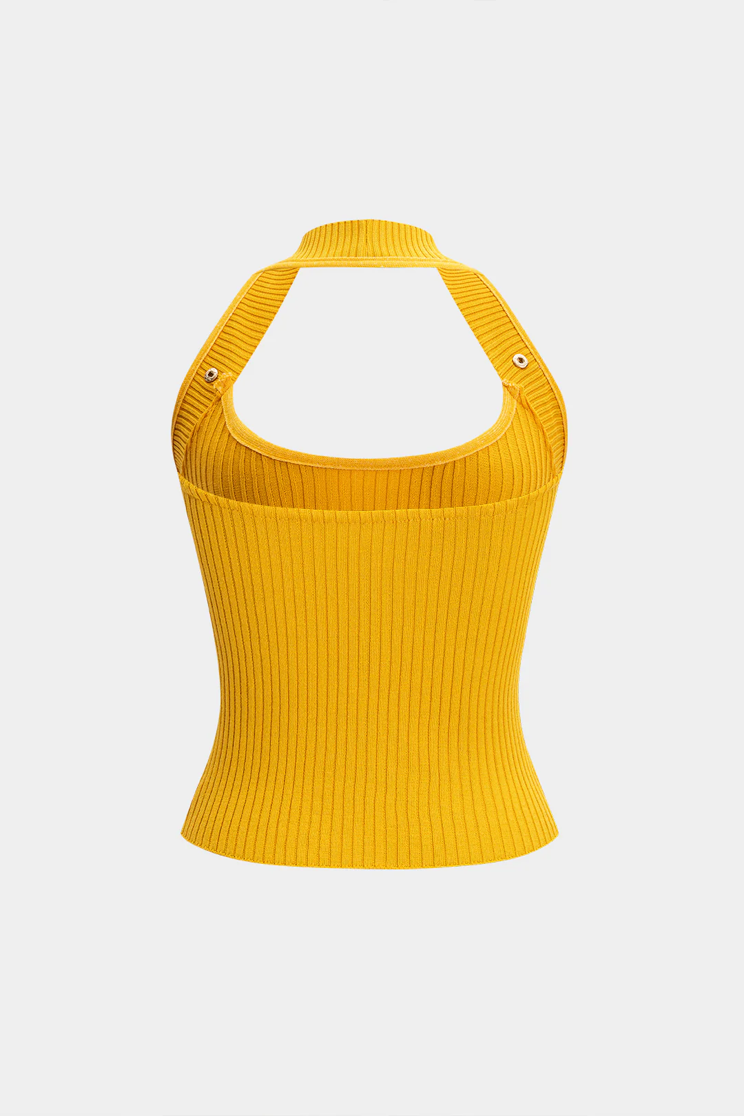 Halter Neck Backless Sleeveless Tank Top - Image 2