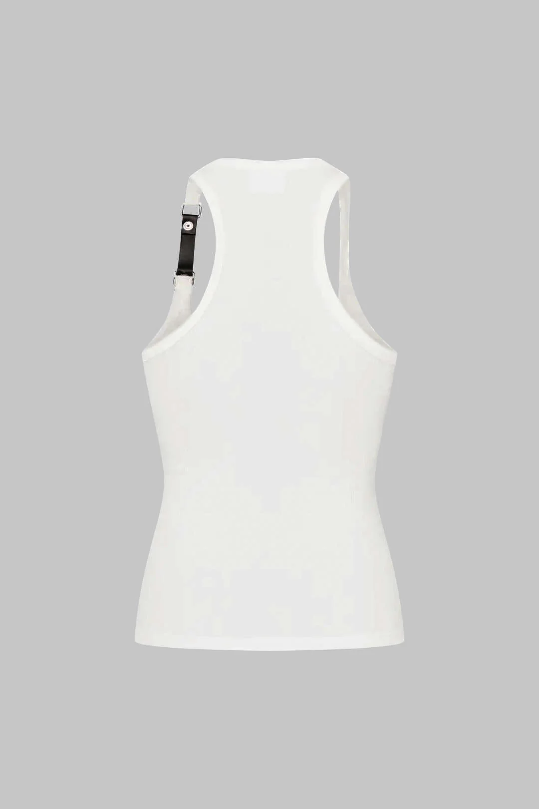 Metallic Decor Ribbed Tank Top - Image 2