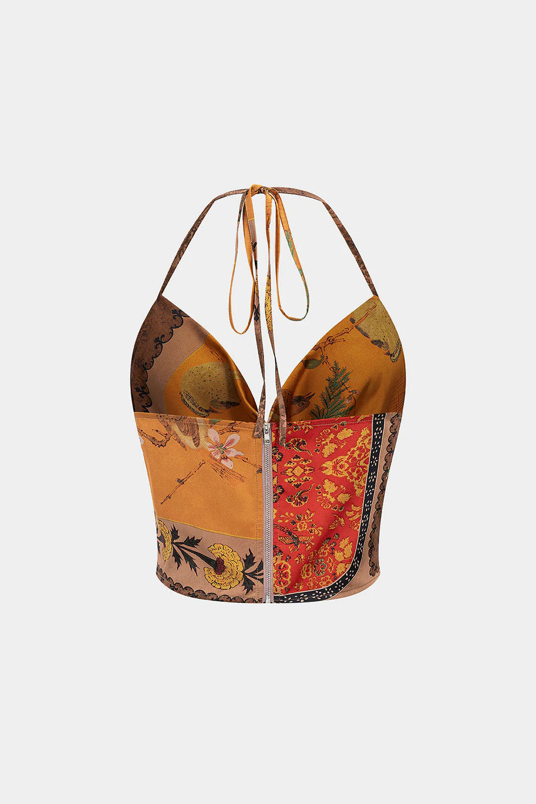 Floral Print Halter Neck Backless Cami Top - Image 5