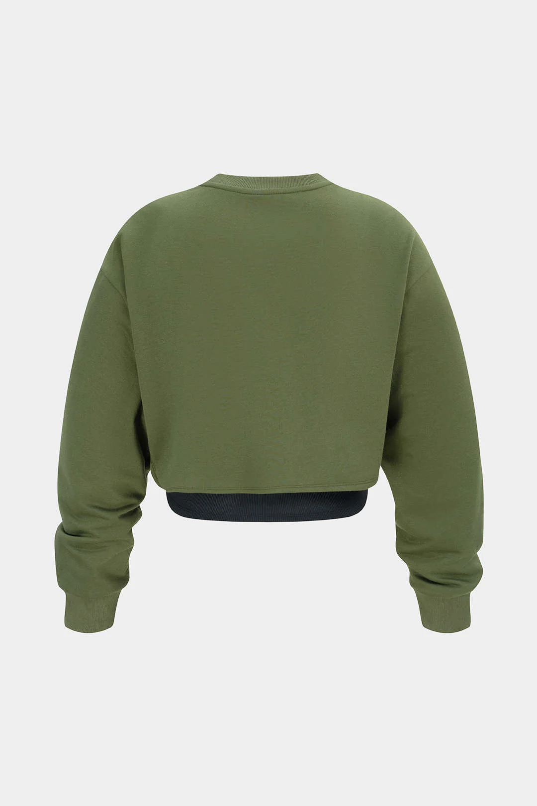 Contrast Cut Out Asymmetrical Long Sleeve Sweatshirt - Image 3