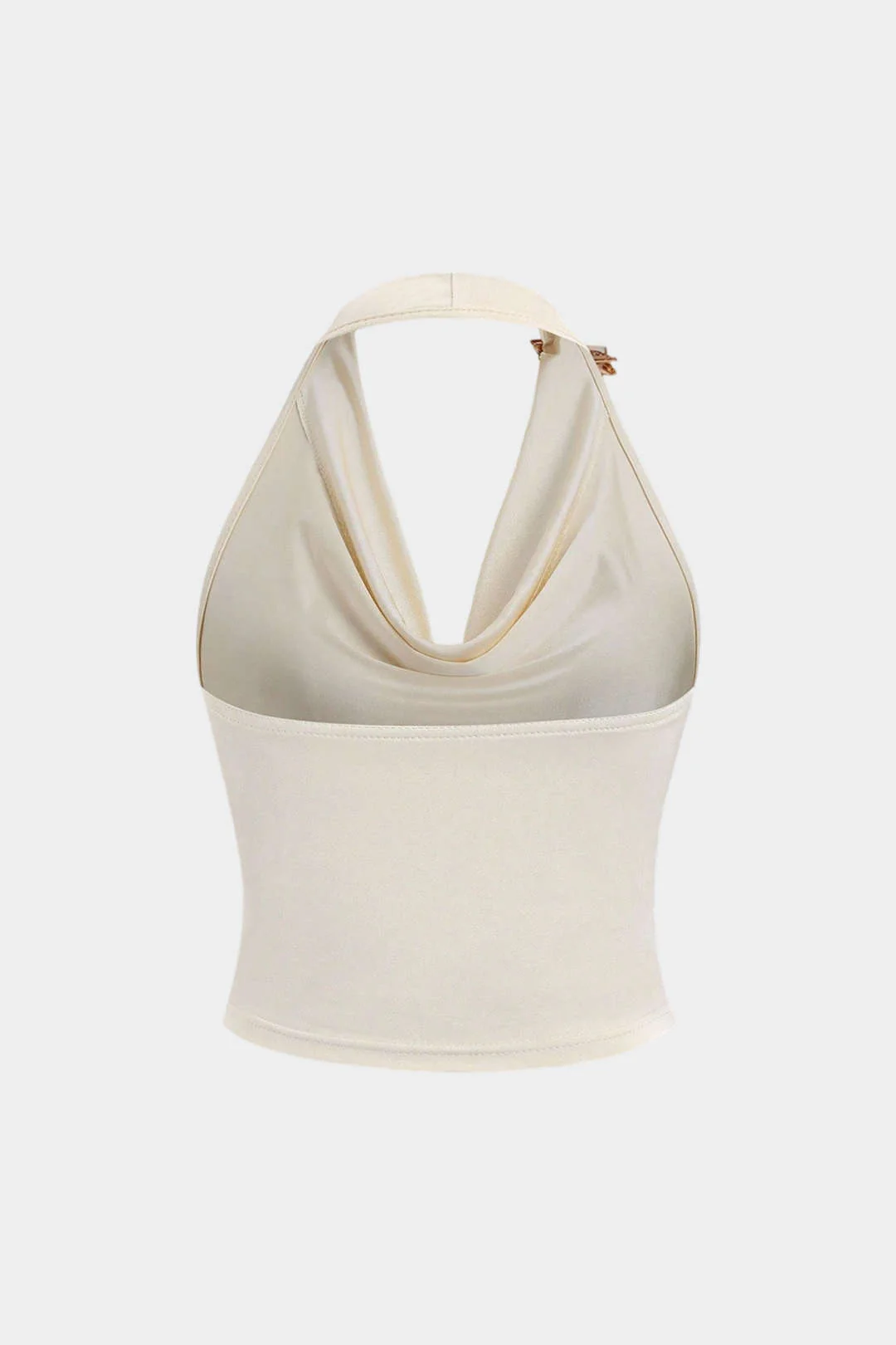 Plus Size Draped Cowl Neck Metallic Tank Top - Image 2
