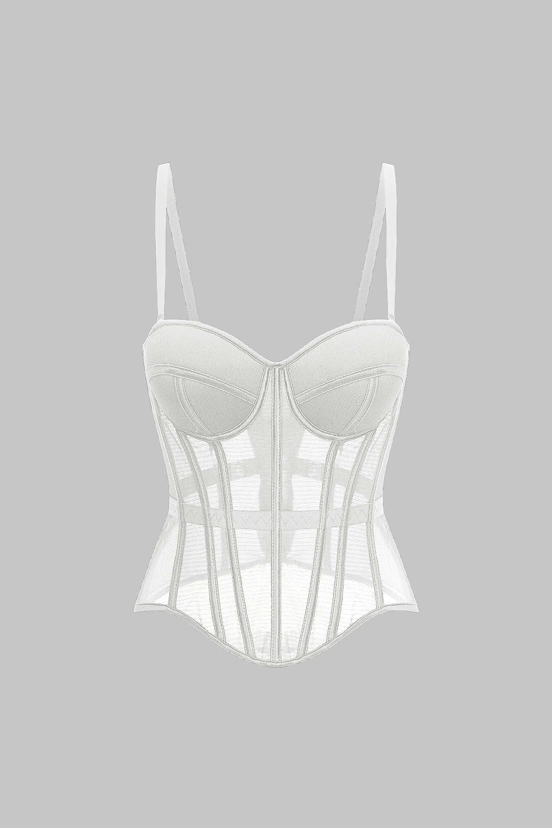 Mesh Bustier Corset Slip Cami Top - Image 10
