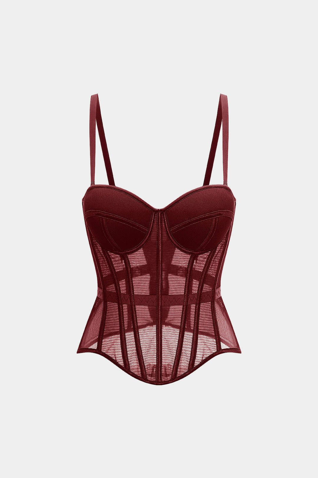 Mesh Bustier Corset Slip Cami Top - Image 12