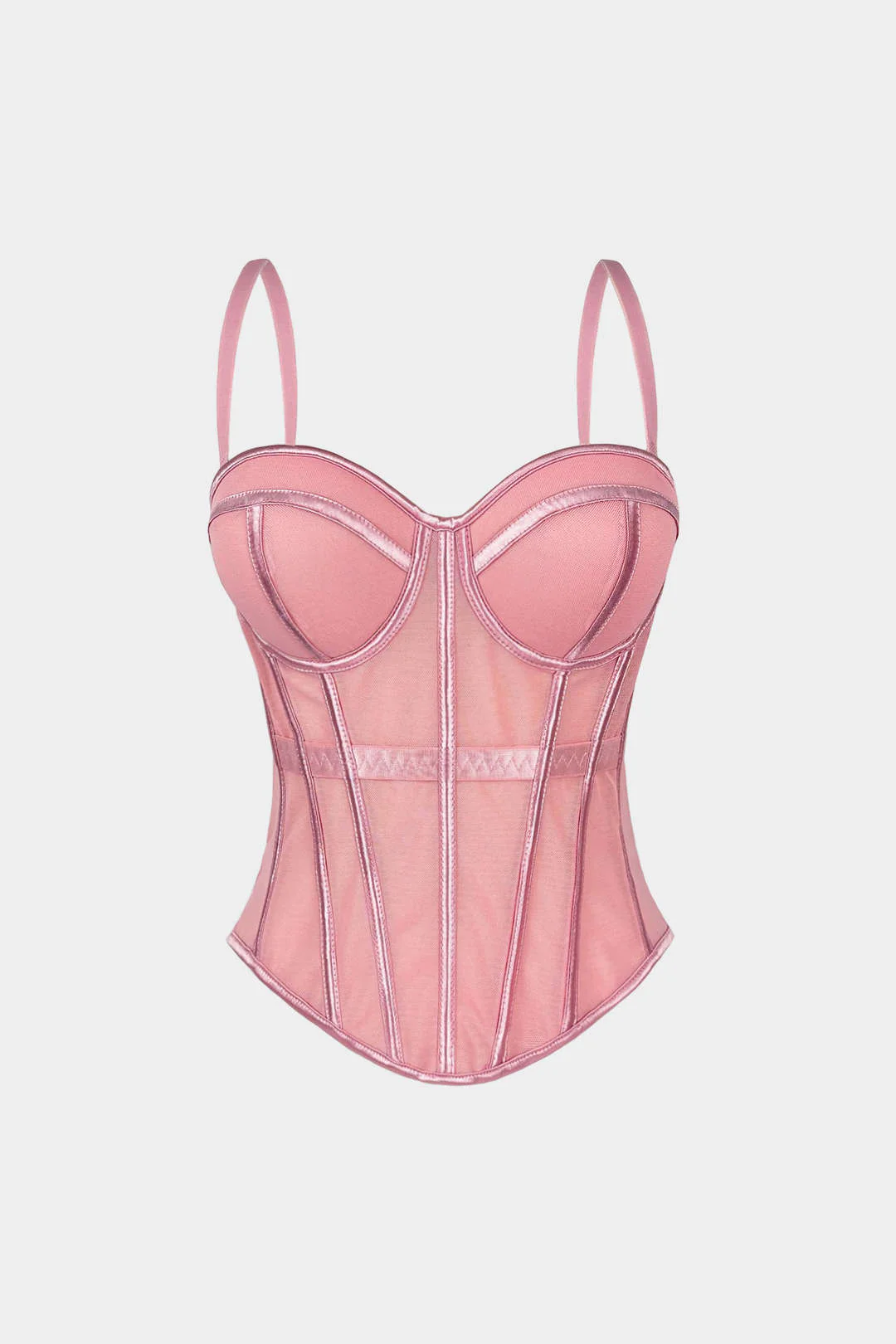 Mesh Bustier Corset Slip Cami Top - Image 14