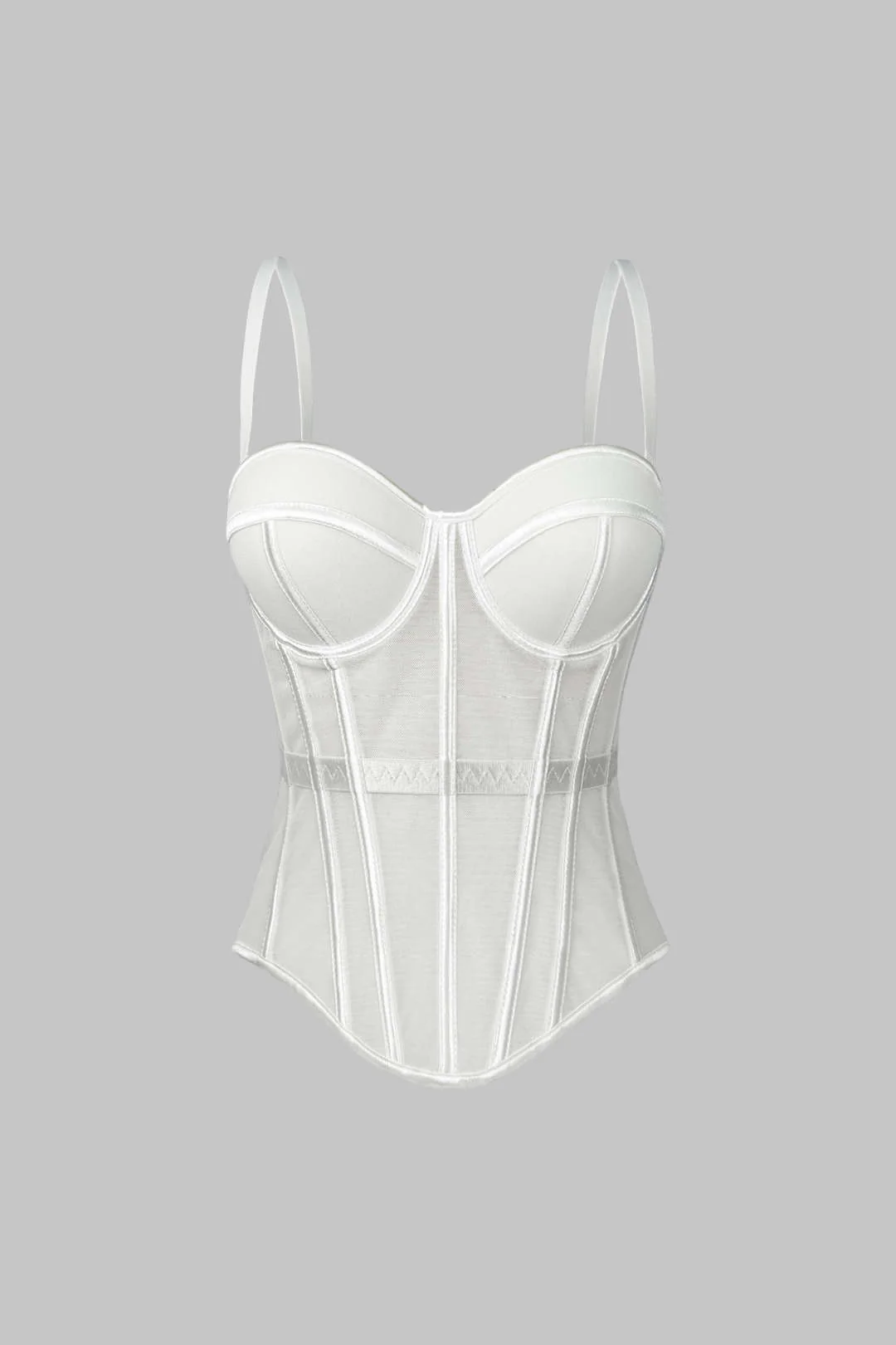Mesh Bustier Corset Slip Cami Top - Image 9
