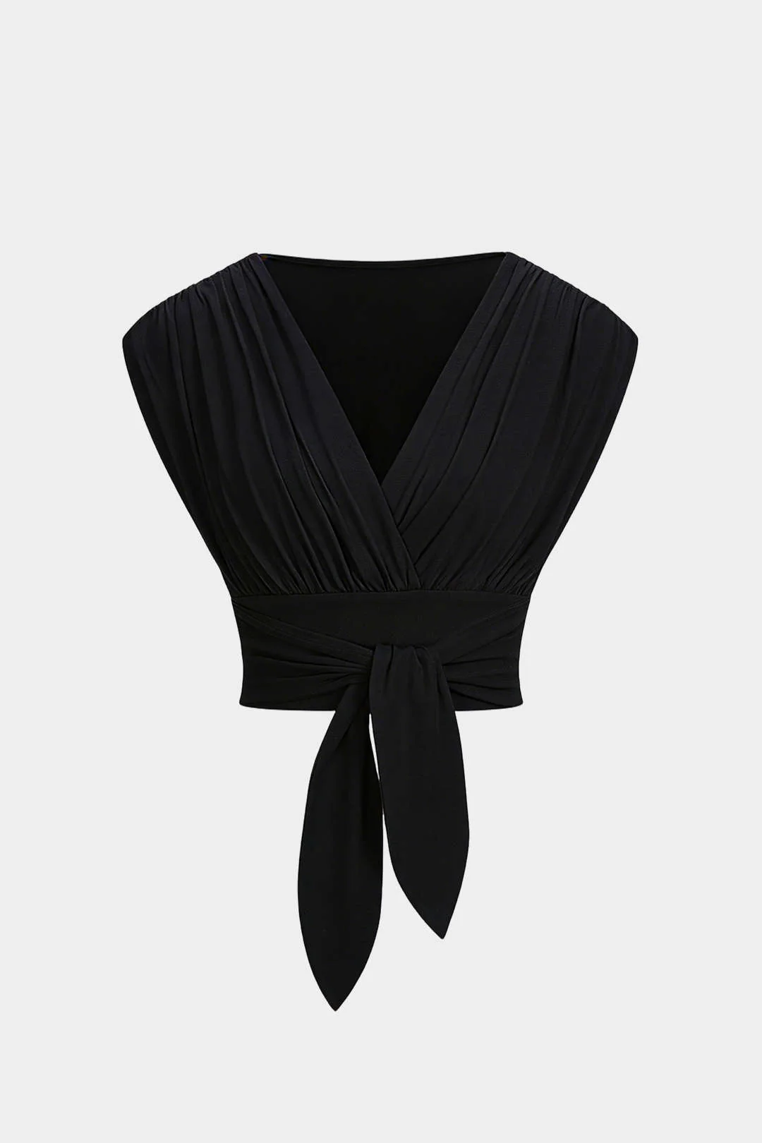 V-Neck Tie-Front Tank Top - Image 4