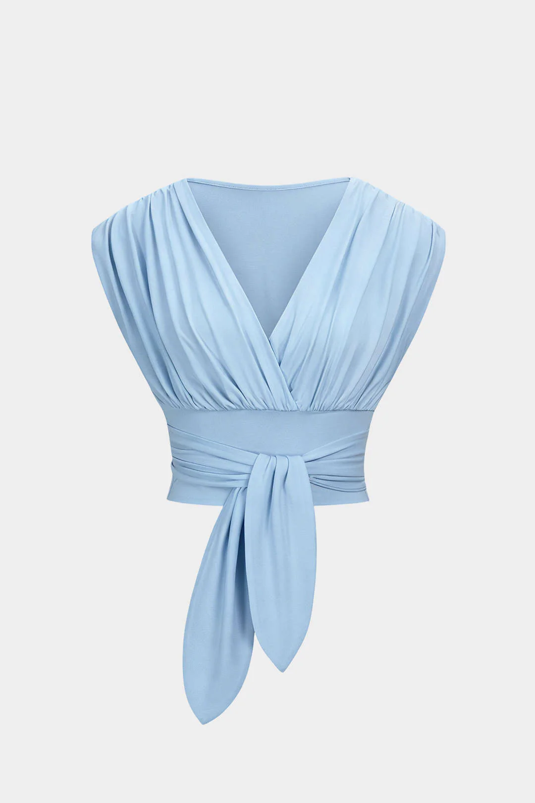 V-Neck Tie-Front Tank Top - Image 6