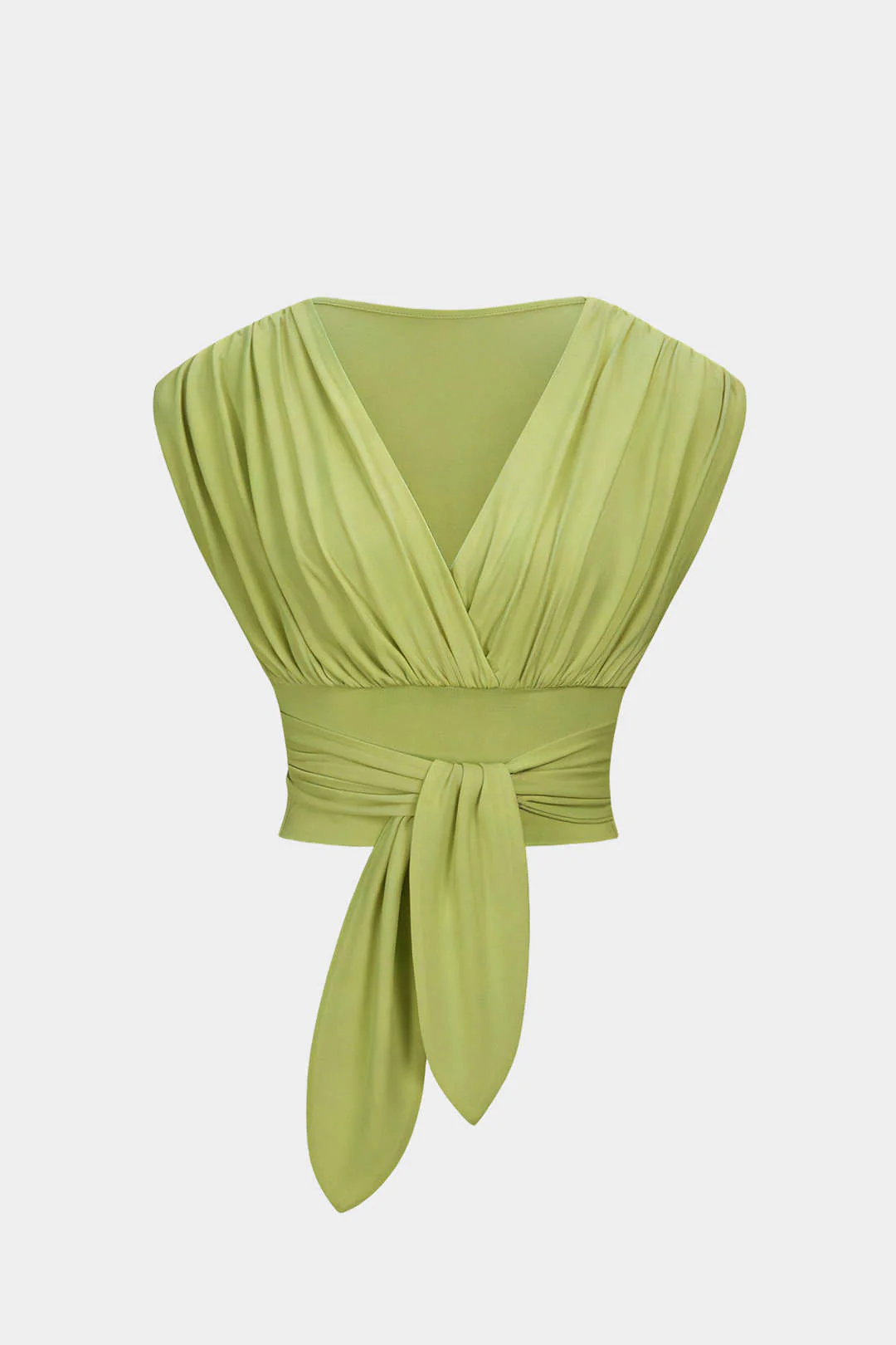 V-Neck Tie-Front Tank Top - Image 7