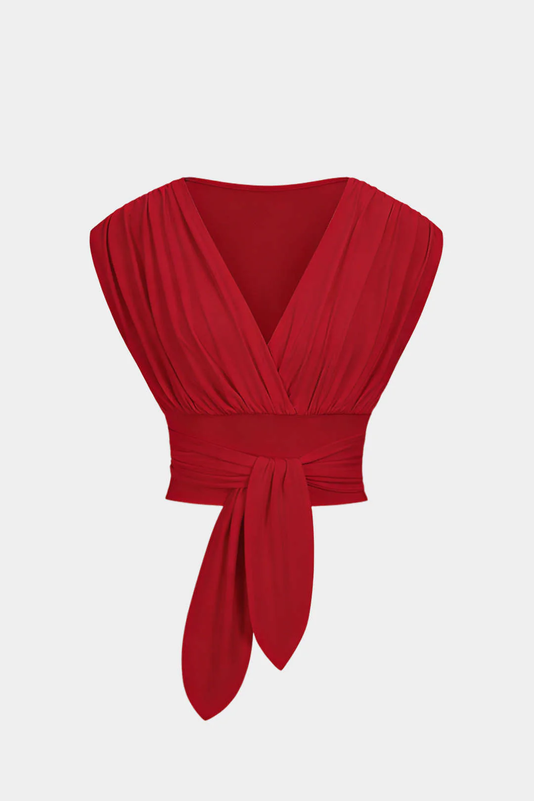 V-Neck Tie-Front Tank Top - Image 8