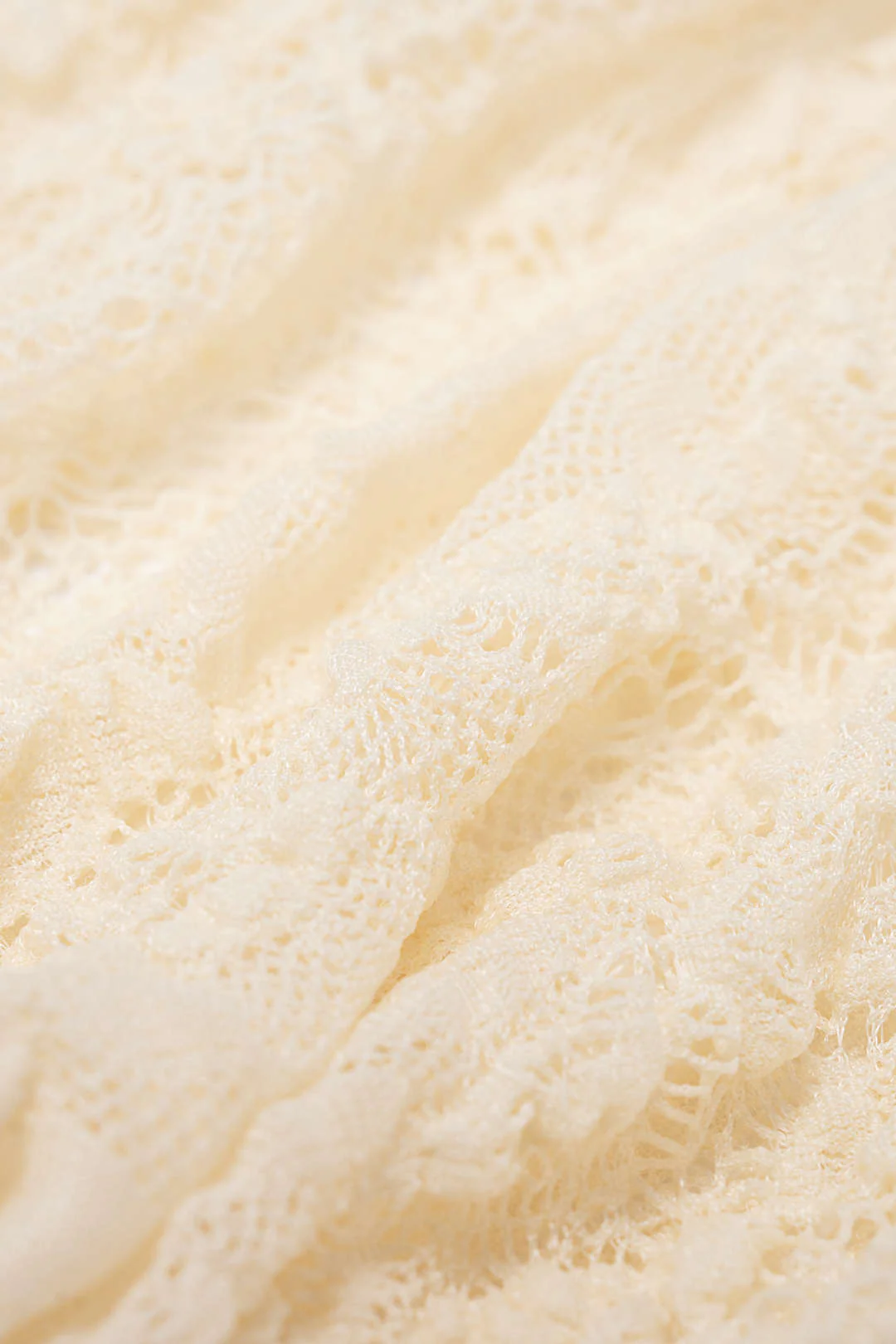 Lace Patchwork Twist Knot One Shoulder Sleeveless Top - Image 5